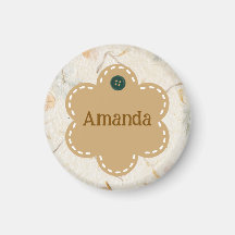 Maßgeschneiderter niedlicher erdbrauner Rand in Bl