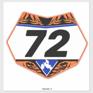 Maßgeschneiderter Nummernschild-Vinyl-Aufkleber Aufkleber