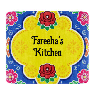 Maßgeschneiderter pakistanischer LKW Art Glass Cut Schneidebrett