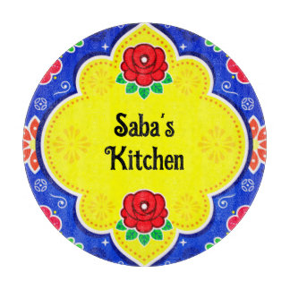 Maßgeschneiderter pakistanischer LKW Art Glass Cut Schneidebrett