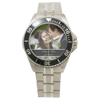 Maßgeschneiderter Personalisierter Hochzeitssticht Armbanduhr