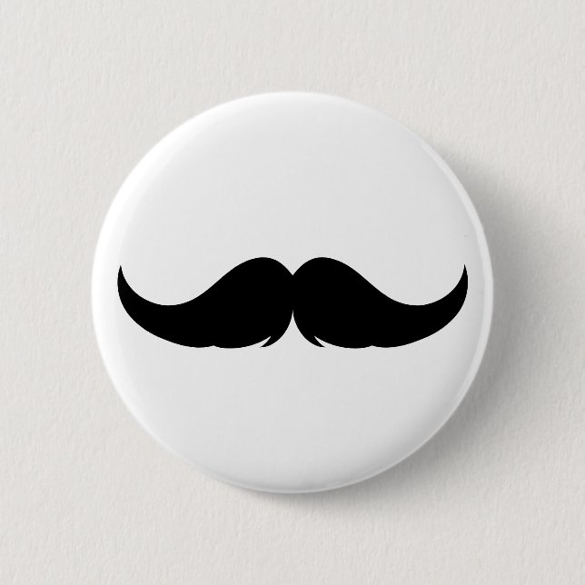 Maßgeschneiderter Petite Handlebar Mustache Button (Vorderseite)