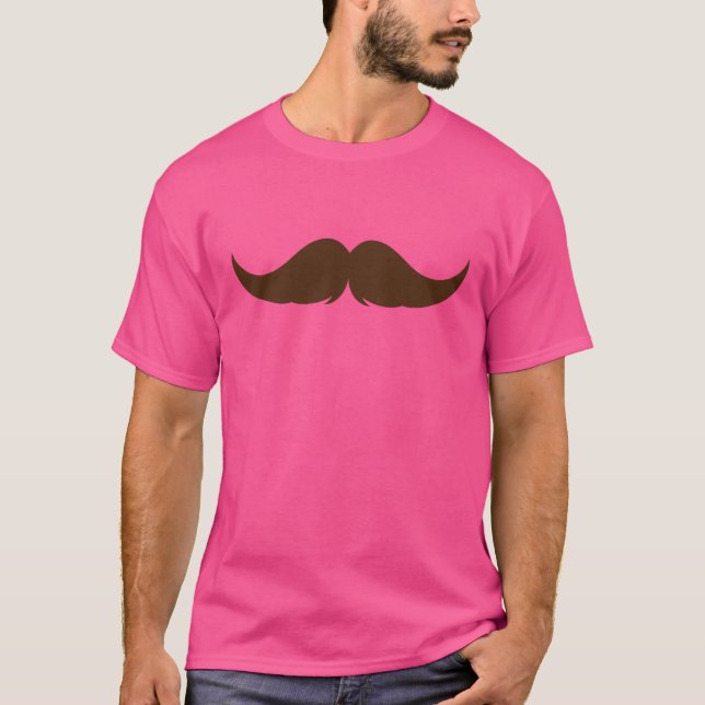 Maßgeschneiderter Petite Handlebar Mustache T-Shirt (Vorderseite)