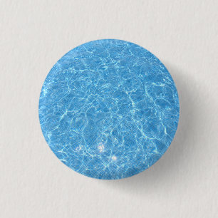 Maßgeschneiderter Pool Blue Water Blank Template Button