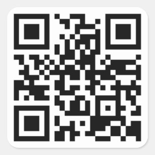 Maßgeschneiderter QR-Code-Aufkleber Quadratischer Aufkleber