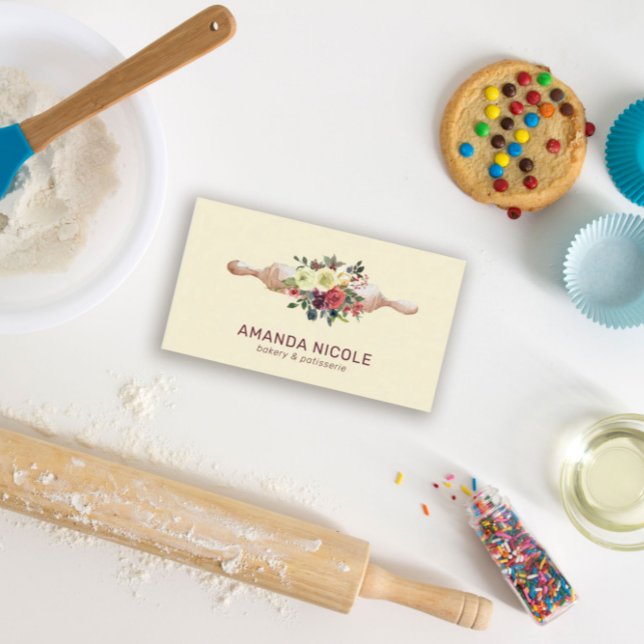 Maßgeschneiderter QR-Code Farbgebläse Blumengebäck Visitenkarte (Von Creator hochgeladen)