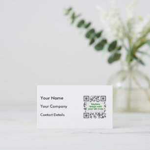 Maßgeschneiderter QR-Code für Handy-Visitenkarte Visitenkarte