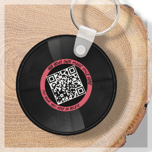 Maßgeschneiderter QR-Code für Musikwerbung SCHLÜ Schlüsselanhänger