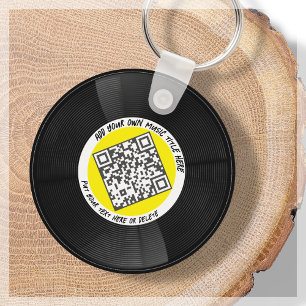 Maßgeschneiderter QR-Code LP Vinyl   SCHLÜSSELANHÄ Schlüsselanhänger