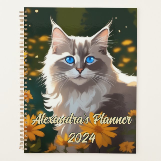 Maßgeschneiderter Ragdoll Cat Planner Planer (Vorderseite)