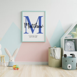Maßgeschneiderter Raum für Babyname Poster