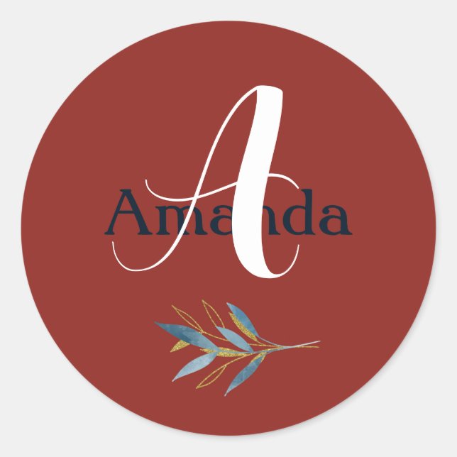 Maßgeschneiderter, robuster Rahmen mit Branch Bouq Runder Aufkleber (Vorderseite)