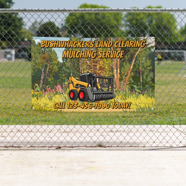 Maßgeschneiderter Rodungs-Mulch-Service-Geschäft  Banner (Insitu)