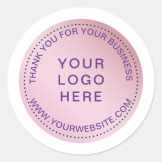 Maßgeschneiderter rosa moderner Circle Sticker