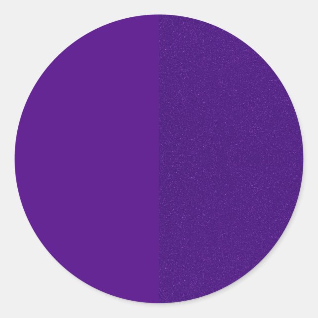 Maßgeschneiderter Round-Aufkleber - Lila Split von Runder Aufkleber (Vorderseite)