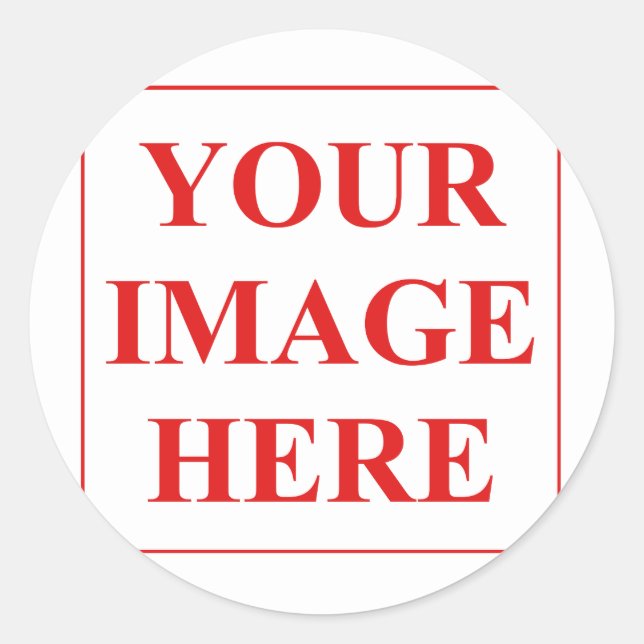 Maßgeschneiderter Round Circle Aufkleber (Vorderseite)