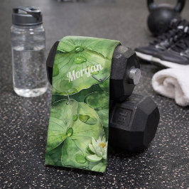 Maßgeschneiderter ruhiger Wasserfarbteich | Lotus Handtuch