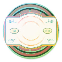 Maßgeschneiderter, rundglühender Aufkleber