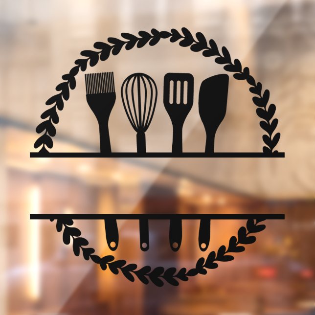 Maßgeschneiderter Rundleaf Kitchen Split Rahmen Fensteraufkleber (Blatt 2)