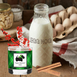 Maßgeschneiderter Scotty Hund und Tartan Urlaub Whiskyglas