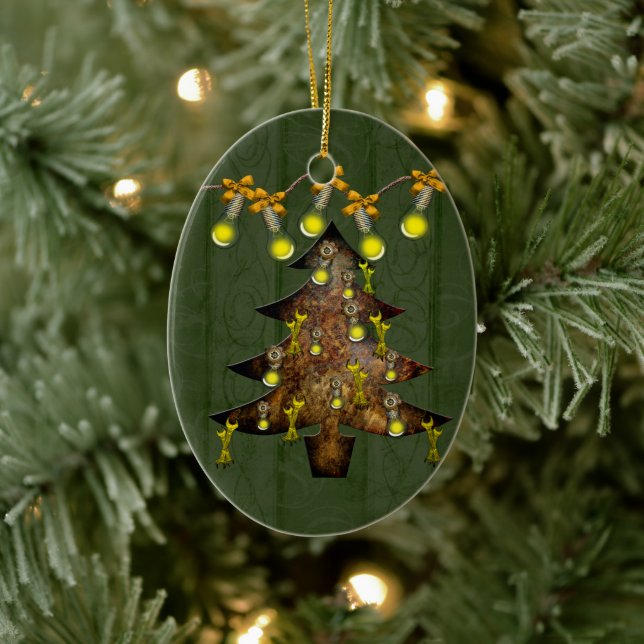 Maßgeschneiderter Stahlbaum Keramik Ornament (Baum)