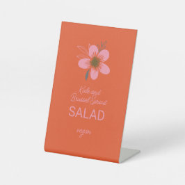 Maßgeschneiderter Stand für Menüs und Party-Lebens Sockelschild