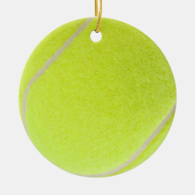 Maßgeschneiderter Tennisball Keramik Ornament (Vorne)