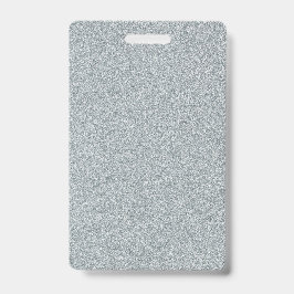 Maßgeschneiderter Text für leere Silver Glitzer Ausweis