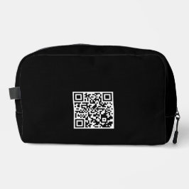 Maßgeschneiderter Toilettenbeutel mit QR-Code Waschbeutel