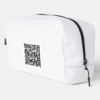 Maßgeschneiderter Toilettenbeutel mit QR-Code