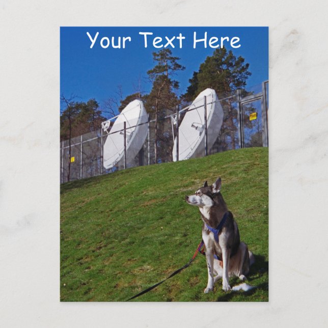 Maßgeschneiderter Tracker Postkarte (Vorderseite)
