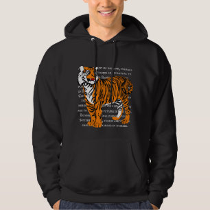 Maßgeschneiderter trendy Wildlife Illustrator schw Hoodie