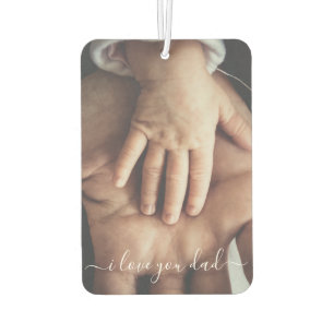 Maßgeschneiderter Vater Foto Air Freshener I Liebe Autolufterfrischer