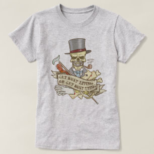 Maßgeschneiderter Vintager Schädel T-Shirt