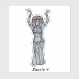 Maßgeschneiderter Vinyl Sticker Bauchtänzer
