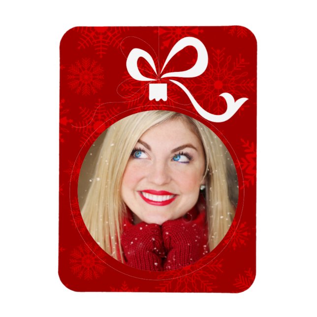 Maßgeschneiderter Weihnachtsrahmen Magnet (Vertikal)