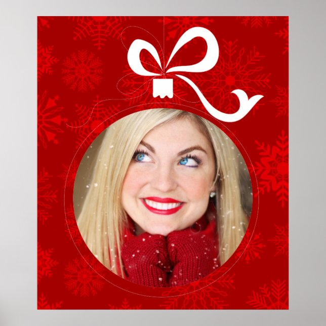 Maßgeschneiderter Weihnachtsrahmen Poster (Vorne)