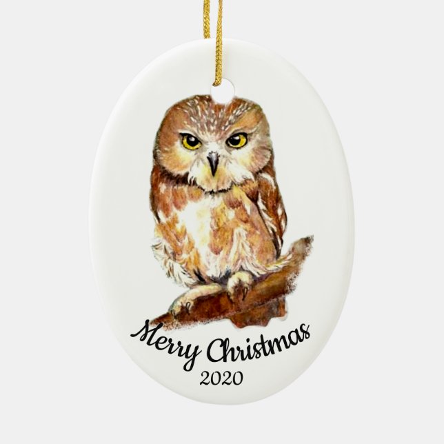Maßgeschneiderter Weihnachtswasservogel Keramikornament (Hinten)