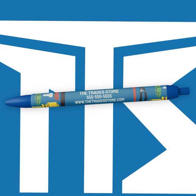 Maßgeschneiderter Werbe-Pen des AN Kugelschreiber (Electrical contractor custom pen. Use for business branding, customer appreciation, and promos.)