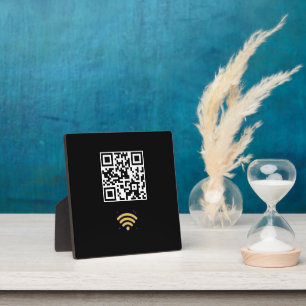 Maßgeschneiderter Wifi Network QR Code Moderner Fotoplatte
