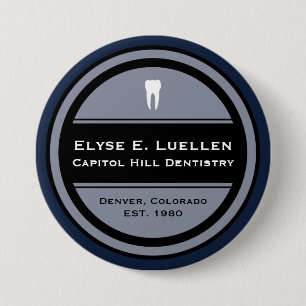 Maßgeschneiderter Zahnarztzirkel Button