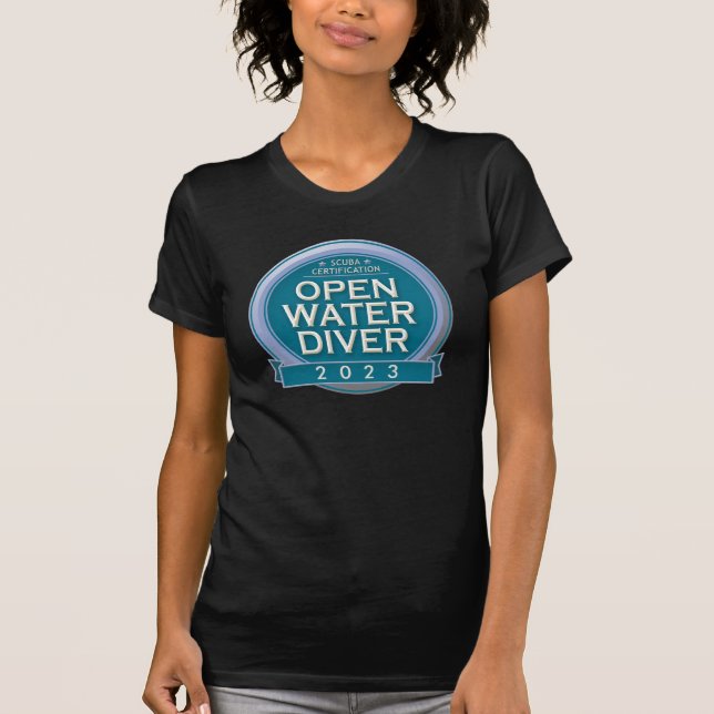 Maßgeschneiderter zertifizierter Open Water Diver T-Shirt (Vorderseite)