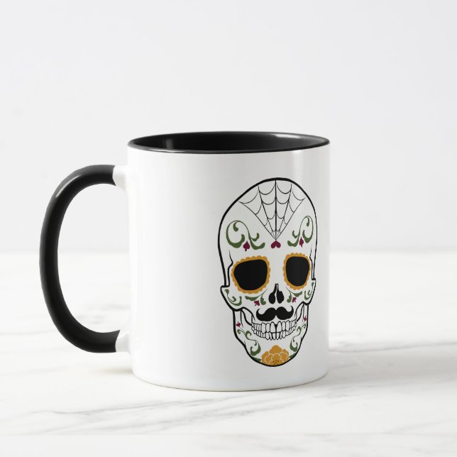 Maßgeschneiderter Zuckerschädel Tasse (Links)