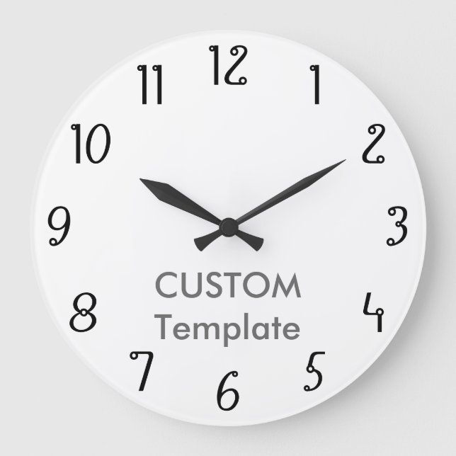 Maßgeschneidertes 10,75" RUNDE-Wall-Clock-CIRCLES- Große Wanduhr (Vorderseite)