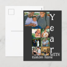 Maßgeschneidertes 1. Hochzeitstag 7 Foto Collage