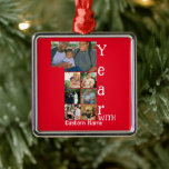 Maßgeschneidertes 1. Hochzeitstag 7 Foto Collage Ornament Aus Metall<br><div class="desc">Maßgeschneiderter 1. Hochzeitstag 7 Foto Collage. Personalisieren Sie diesen ersten Hochzeitstag mit Ihren Fotos und dem Namen Ihres Souls Partner.</div>