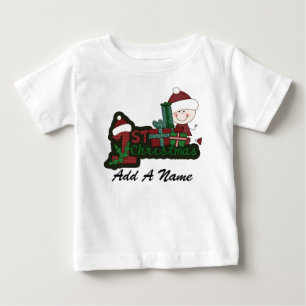 Maßgeschneidertes 1. Weihnachtsrock Baby T-shirt