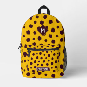 Maßgeschneidertes attraktives Hundgelbes Muster Bedruckter Rucksack