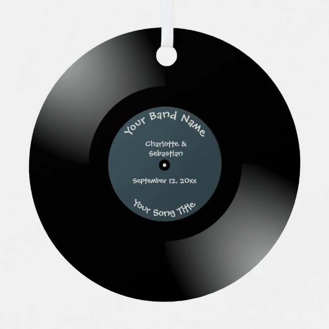 Maßgeschneidertes Aufzeichnungsmetall Ornament Aus Metall (Vorderseite)