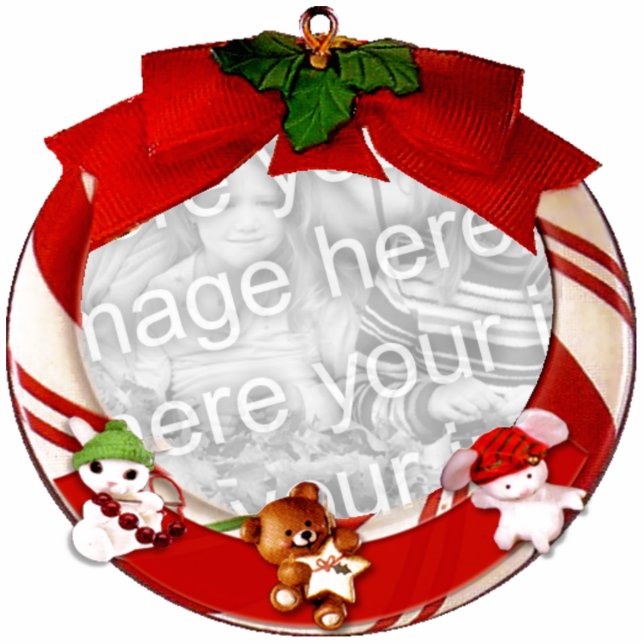 Maßgeschneidertes Baby-Ornament Freistehende Fotoskulptur (Vorne)